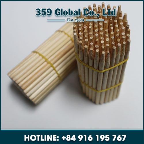 Bamboo pole for ice cream or calculation stick